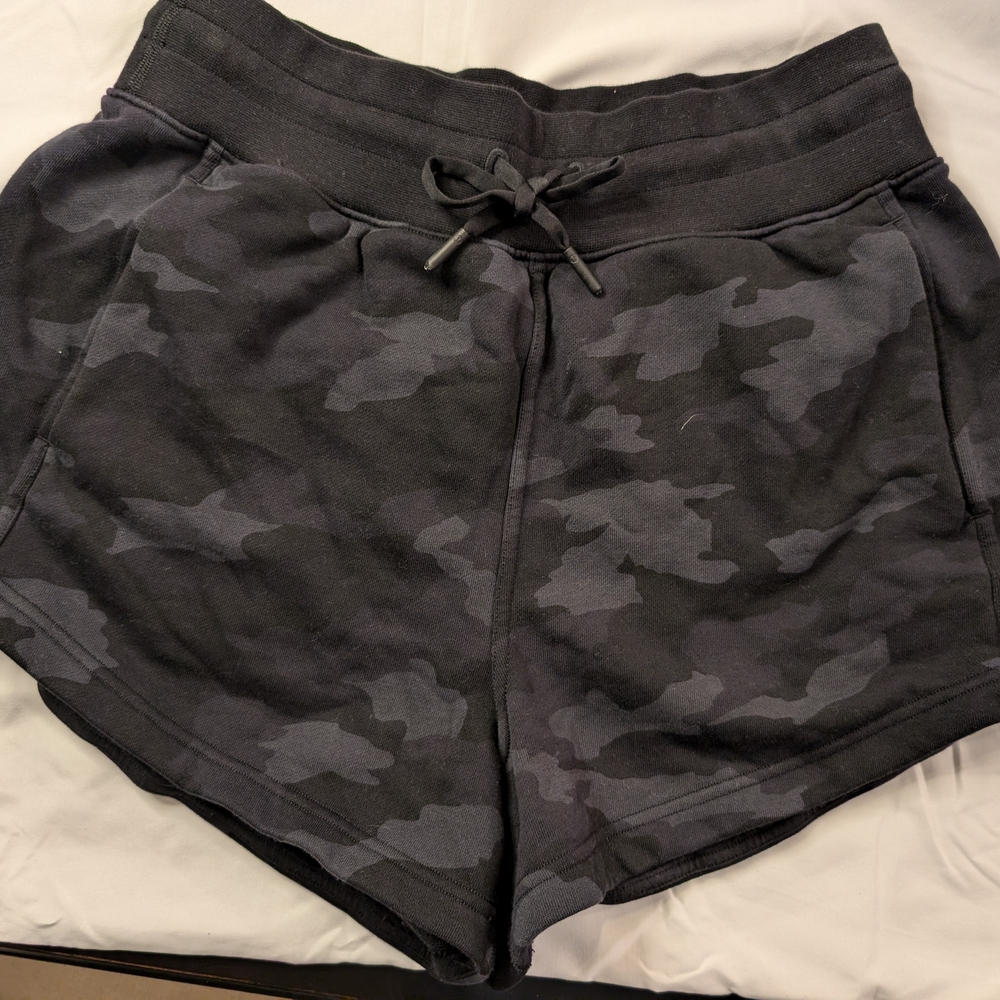 lululemon athletica Gray Camo Athletic Shorts